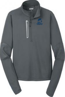 OGIO ENDURANCE Adult Fulcrum 1/4-Zip, Gear Grey